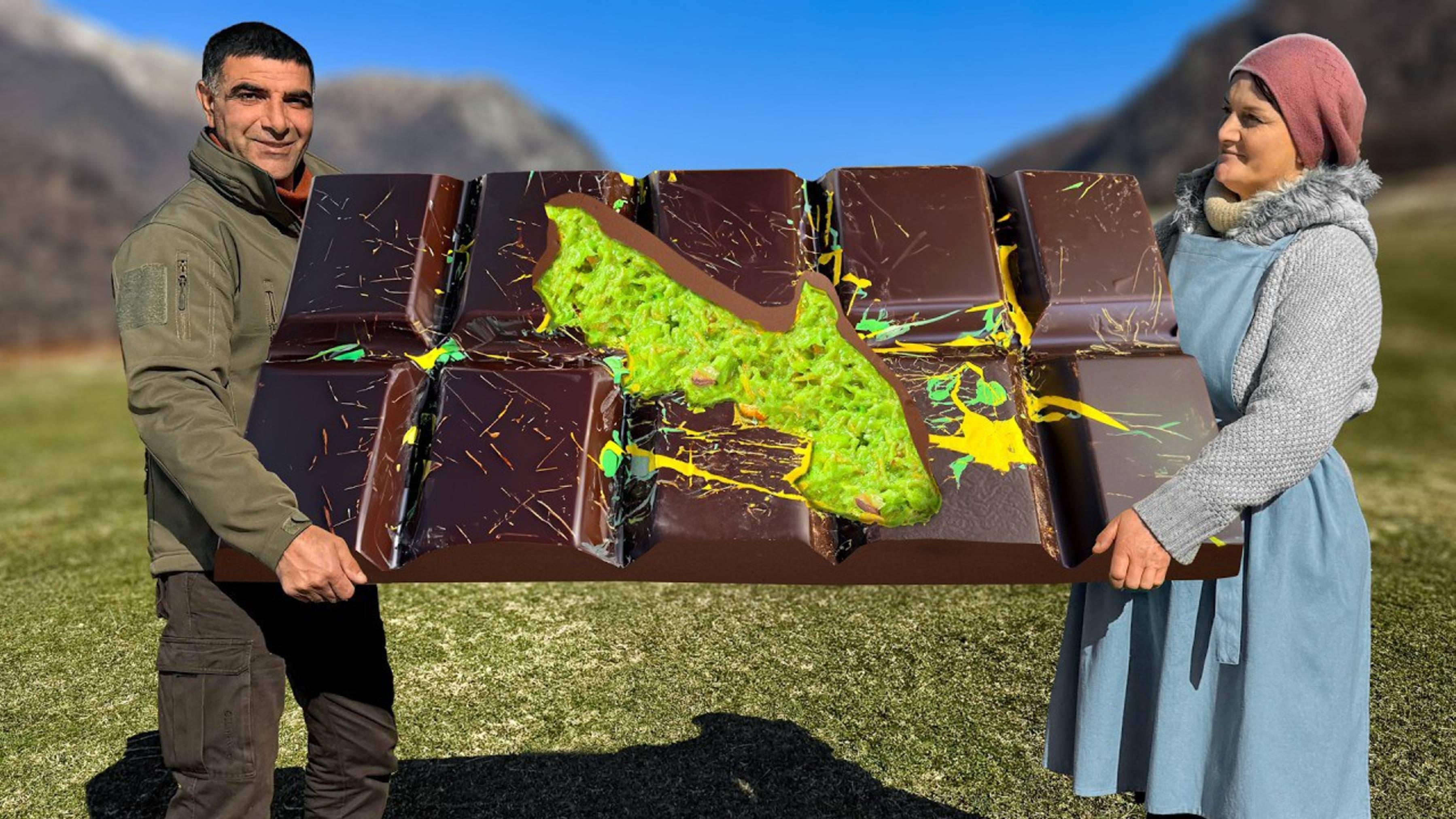 Мы сделали самый большой шоколадный батончик Дубая! 🍫 → смотреть онлайн