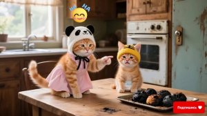 Котики и ужин