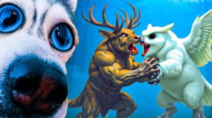 МЫ ПОБЕДИЛИ ОЛЕНЯ и СОВУ из 99 НОЧЕЙ В ЛЕСУ!! Хаски Бандит Говорящая собака