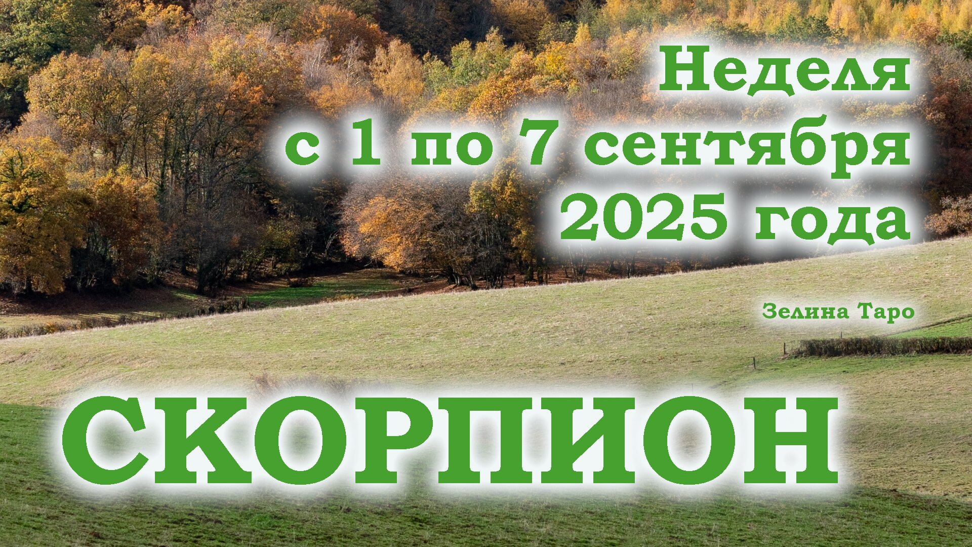 СКОРПИОН | Таро прогноз на неделю 1–7 сентября 2025 | Главные события и предупреждение