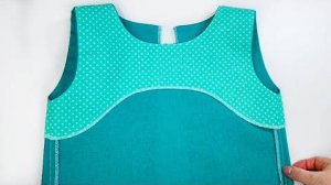 Цельнокроенная обтачка горловины и пройм