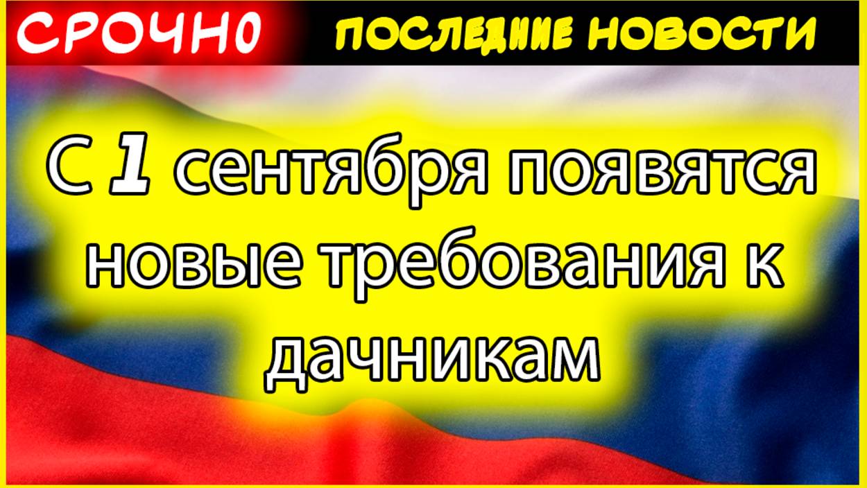 Новые правила для дачников с 1 сентября 2025: за что могут оштрафовать или отнять участок смотреть онлайн
