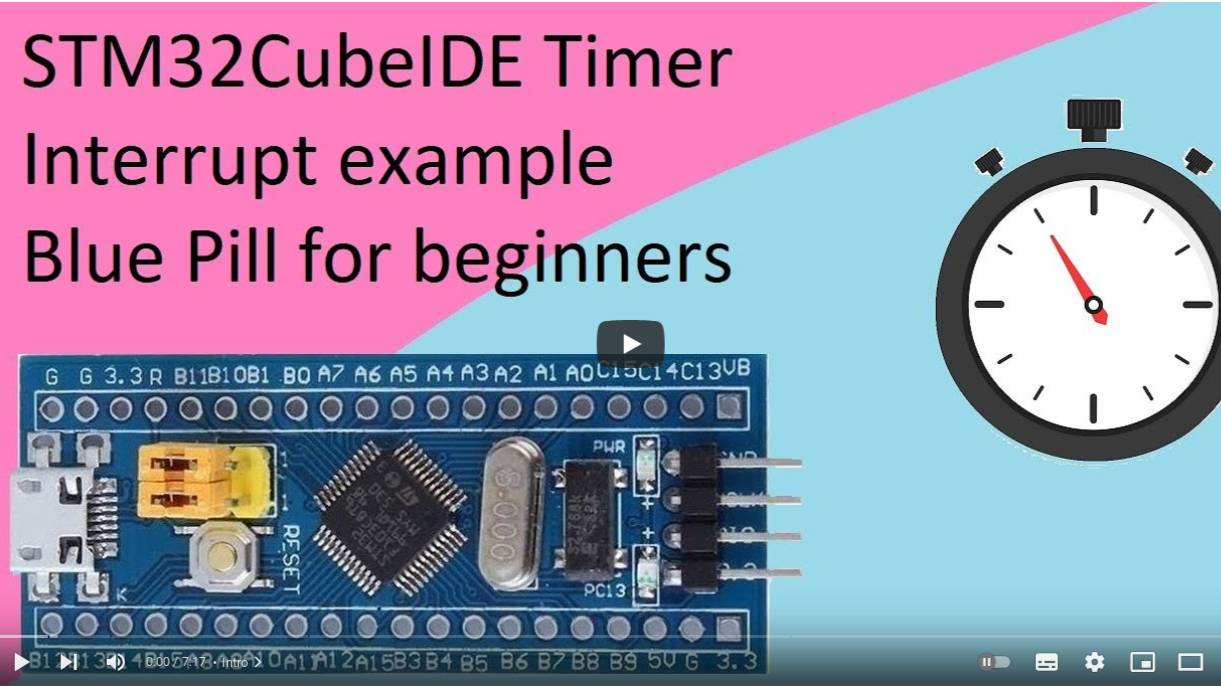 62. STM32CubeIDE Timer Interrupt With STM32F103C8T6