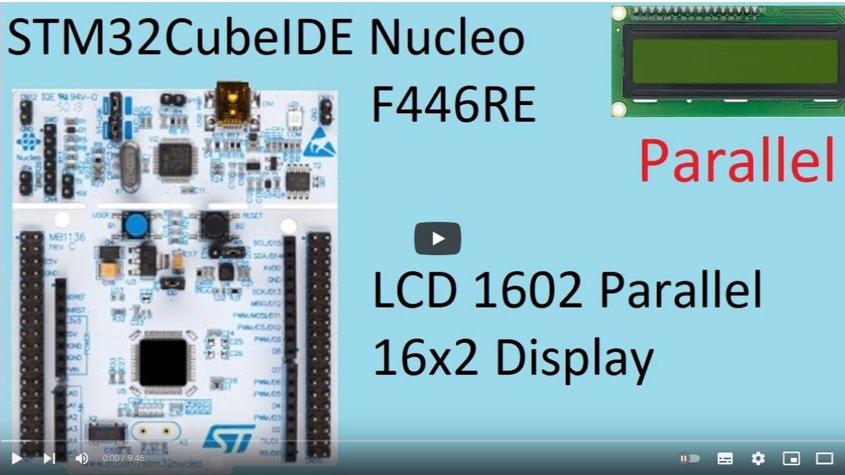 60. STM32CubeIDE LCD 1602 Display. Parallel 16x2 with STM32F446RE смотреть онлайн