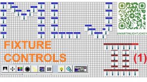 MLJ 02(1) FIXTURE TOOLBAR (fixture controls). Панель управления приборами Martin LightJockey