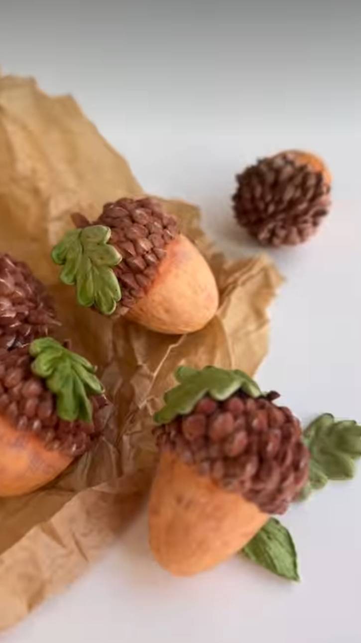 Туториал по желудю из зефира 🧡 смотреть онлайн