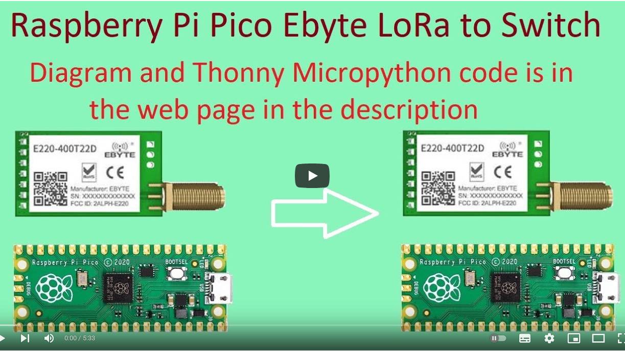 24. Ebyte LORA with Raspberry Pi Pico to switch смотреть онлайн