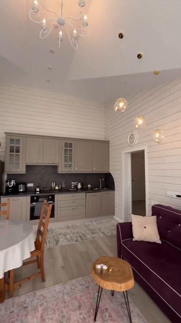 Кухня-гостиная каркасного дома, проект ГаммаХаус #каркасныйдом #каркасныедомаспб #дача #каркасныедом смотреть онлайн