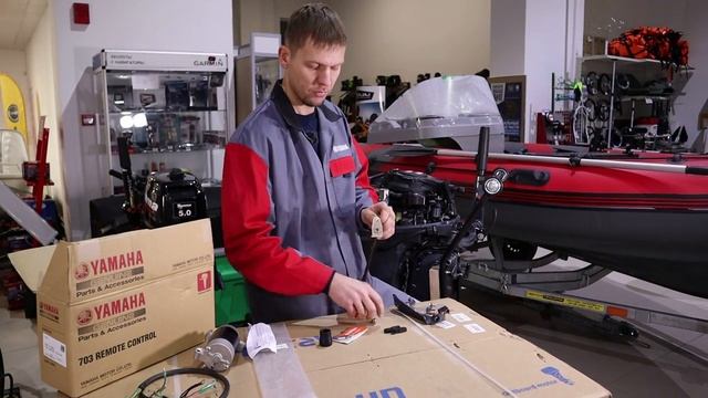 Установка дистанции на Yamaha F20b 4t смотреть онлайн