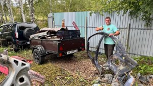Новая нива Уехала в Металлолом. Зарабатываем на Метале. Будни Автохлама.нет LIFE