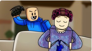 Уничтожить бабушку втроём?легко!