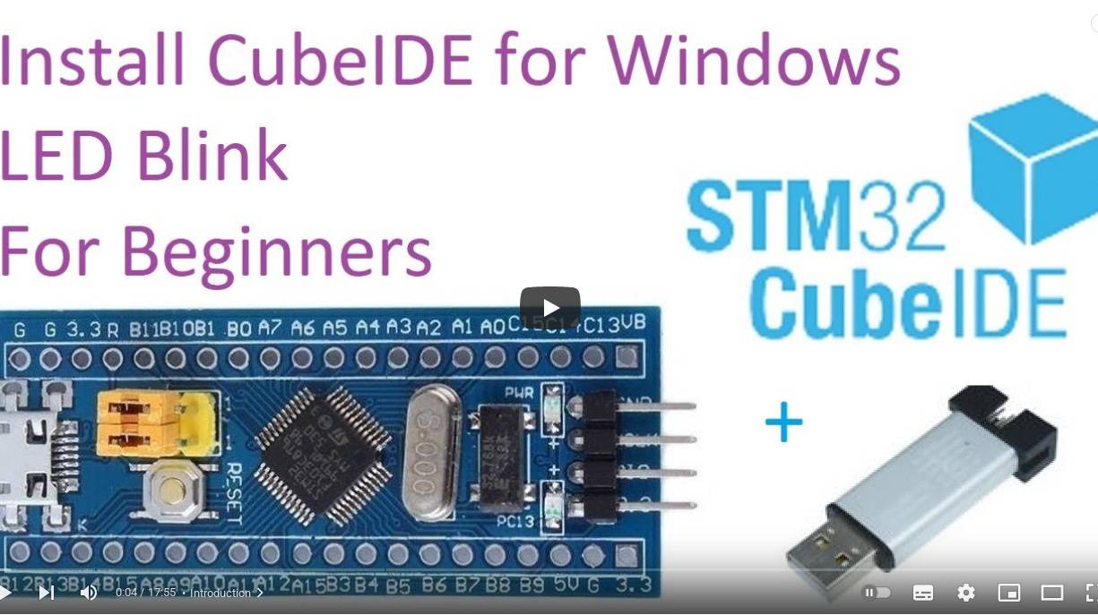 11. Install STM32 CubeIDE and LED blink program for Windows (OpenOCD included) смотреть онлайн