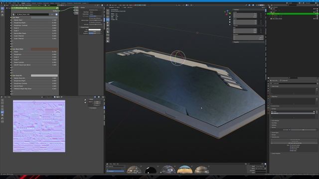 Sci-fi Panel Platform Modeling Blender For Unreal Engine 4