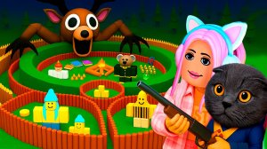 СТРОИМ БАЗЫ ДЛЯ КАЖДОГО РЕБЕНКА ВМЕСТЕ С БАТТЕРС В 99 НОЧЕЙ В РОБЛОКС! 99 Nights in the Forest