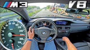 BMW M3 E92 на ПАЛКЕ | МАКСИМАЛЬНАЯ СКОРОСТЬ на АВТОБАНЕ AutoTopNL