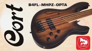 CORT B4FL-MHPZ Безладовая бас-гитара