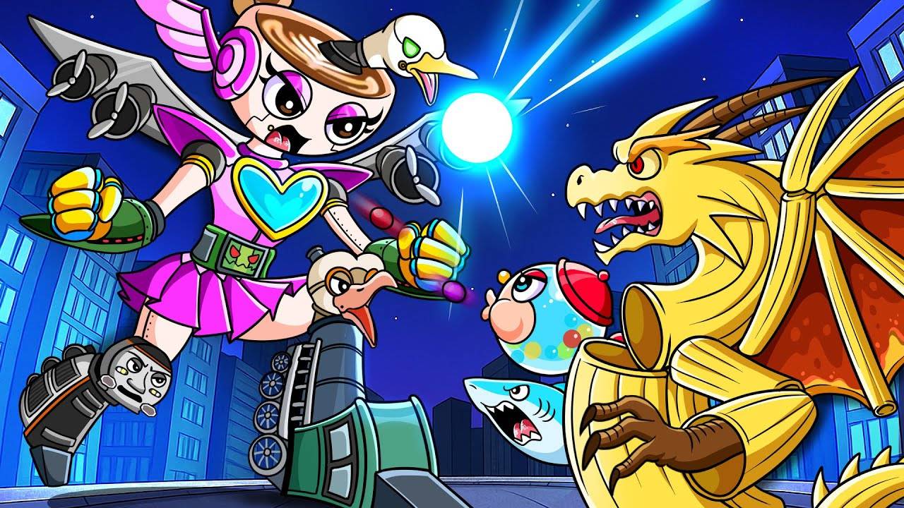 Объединенная битва Брейнотов! Объединяйтесь в робота и победите врага! 🤖💥 | Брейноты и Спрунки смотреть онлайн