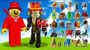 ДЖАНДЕЛ против СЭММИ против ванильных боссов Майнкрафта, Битва мемов Майнкрафт моды