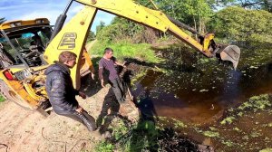 Бобёр вызвал экскаватор ! Стадо растёт ! Буду строить большой навес ! ХУТОР В ЛЕСУ №793