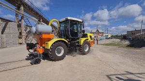 Локотрактор КРТ-1 производства ООО "Ригель АВ-Белгород" устанавливается на жд рельсы