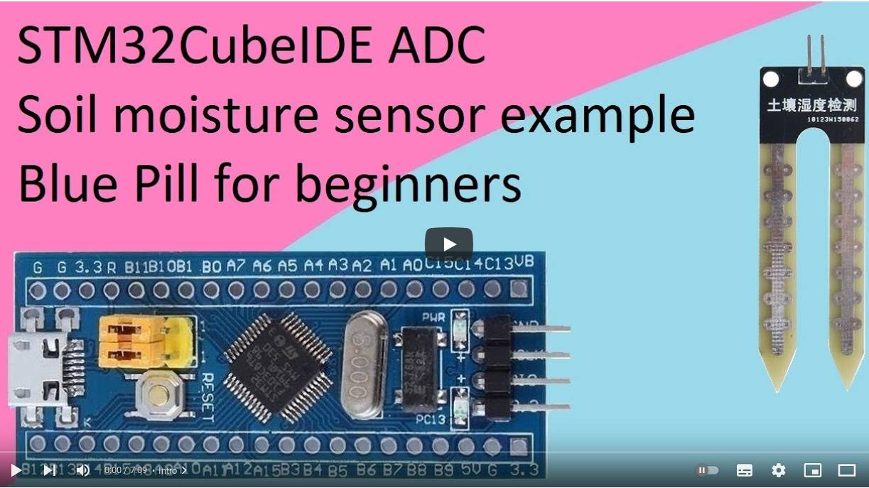 47. STM32CubeIDE Soil moisture sensor STM32F103C8T6 смотреть онлайн