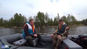 Тест большой лодки Альтаир 420 НДНД  с дном морской дротик