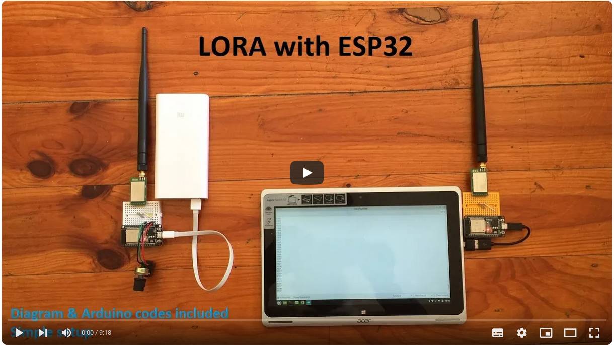 1. Basic Ebyte LORA with ESP32 смотреть онлайн