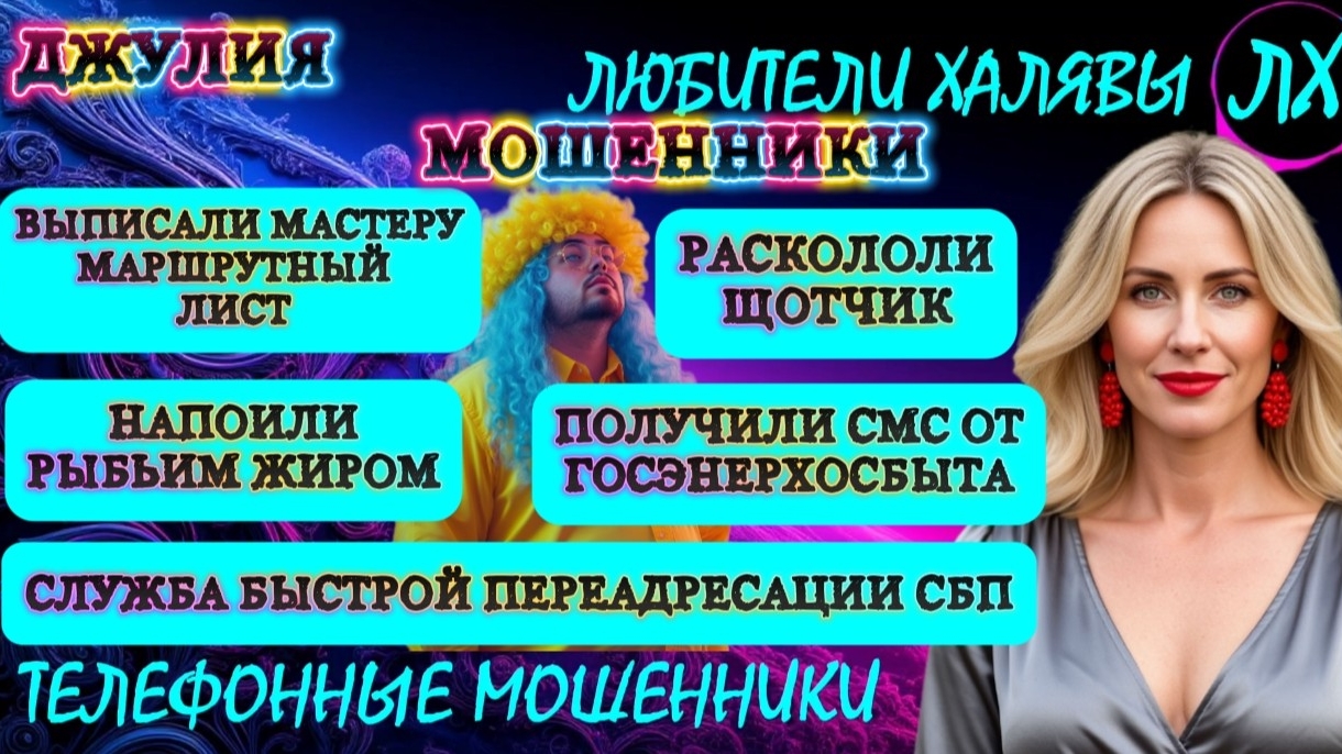 💫 ДЖУЛИЯ. ЗВОНКИ МОШЕННИКОВ | ТЕЛЕФОННЫЕ МОШЕННИКИ смотреть онлайн
