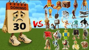 Домингвини против всех крутых боссов Майнкрафта, Битва Майнкрафт с модами