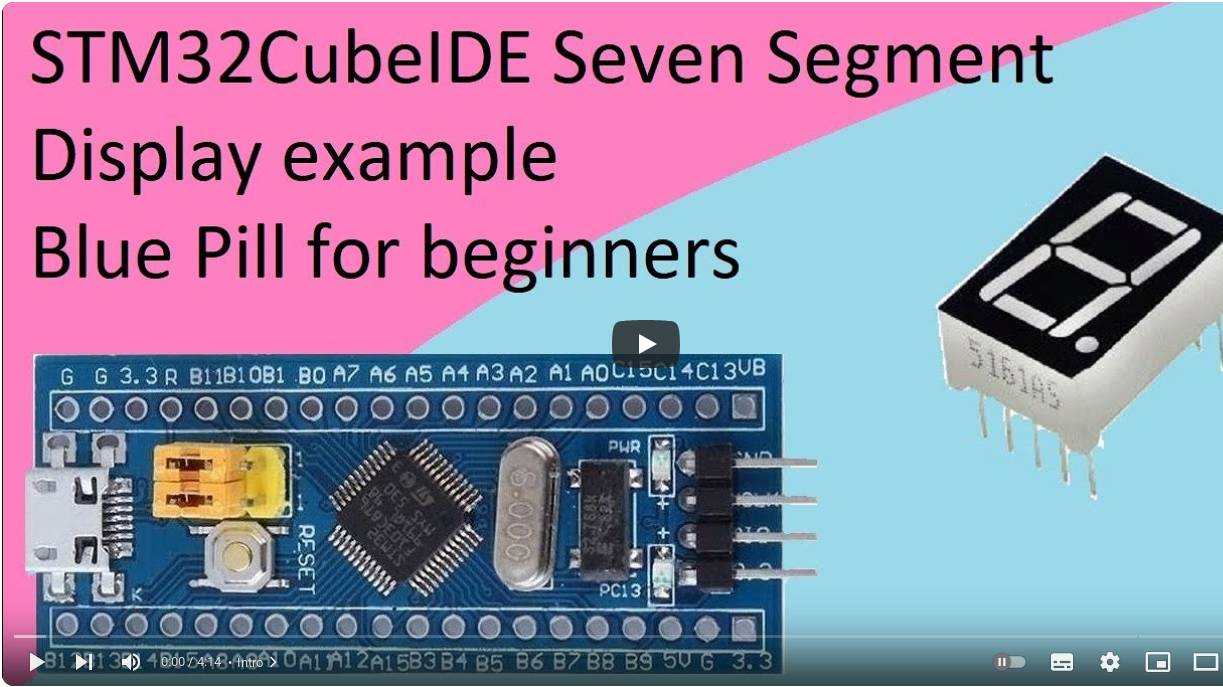 17. STM32CubeIDE Seven Segment Display with STM32F103C8T6 смотреть онлайн