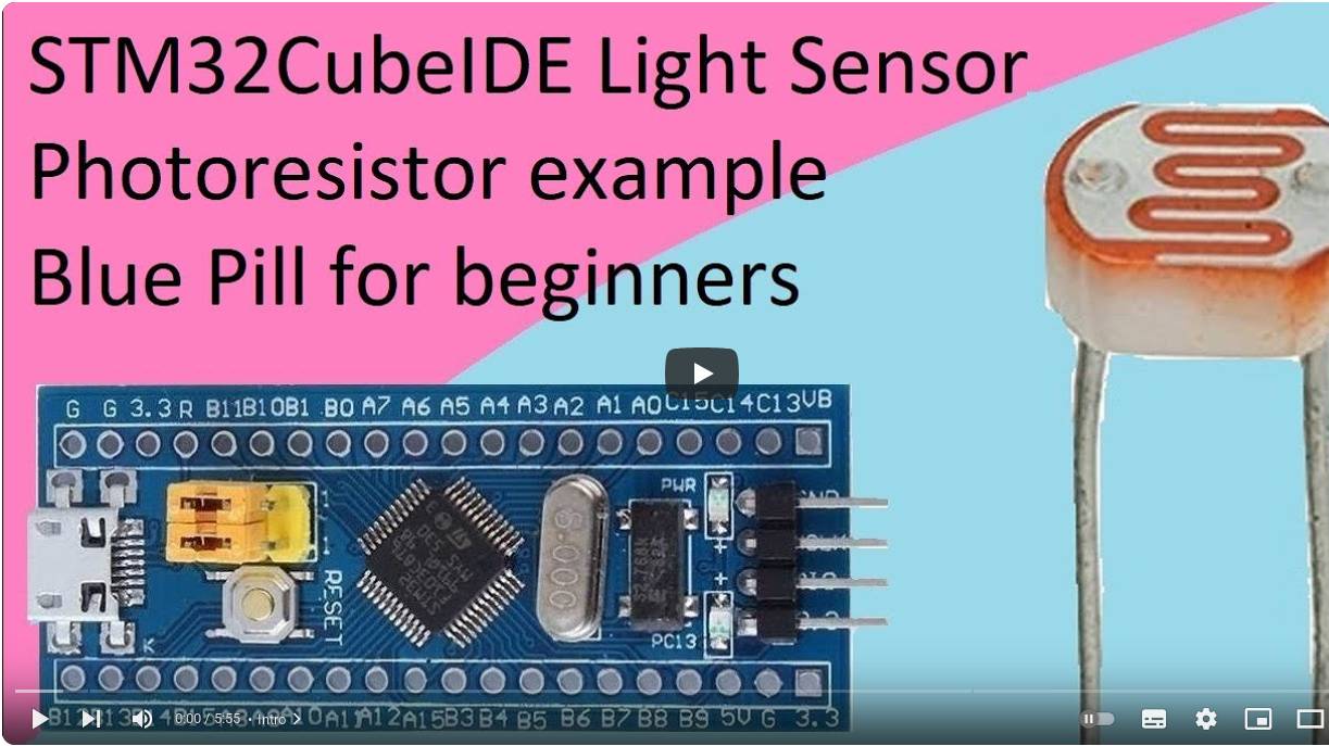 18. STM32CubeIDE Light Sensor (Photoresistor) with STM32F103C8T6 смотреть онлайн