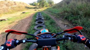 эндуро тренировка в овраге kews k16 nb300 ))