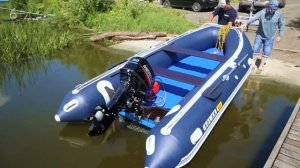 Тест на прочность. ПВХ лодка SOLAR 420. Скорость и грузоподъемность под моторами MERCURY и YAMAHA.