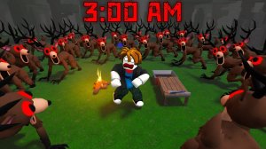 НИКОГДА НЕ ИГРАЙТЕ в «99 ночей в лесу» в 3 часа ночи! мультики роблокс