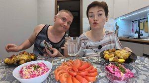 Мукбанг перемыли всем КОСТОЧКИ) Лопаем ВКУСНЯШКИ в НОЧИ и СПЛЕНИЧАЕМ! Семейный ужин в России