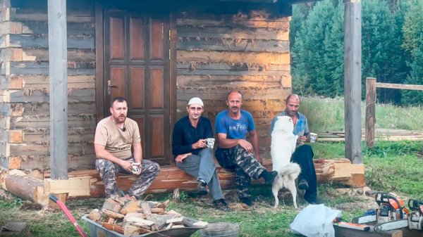 Как построить баню в заброшенной деревне без дорог? Звери нас услышали