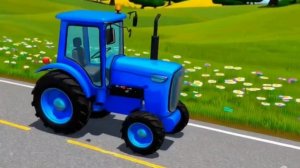 Едет трактор по полям