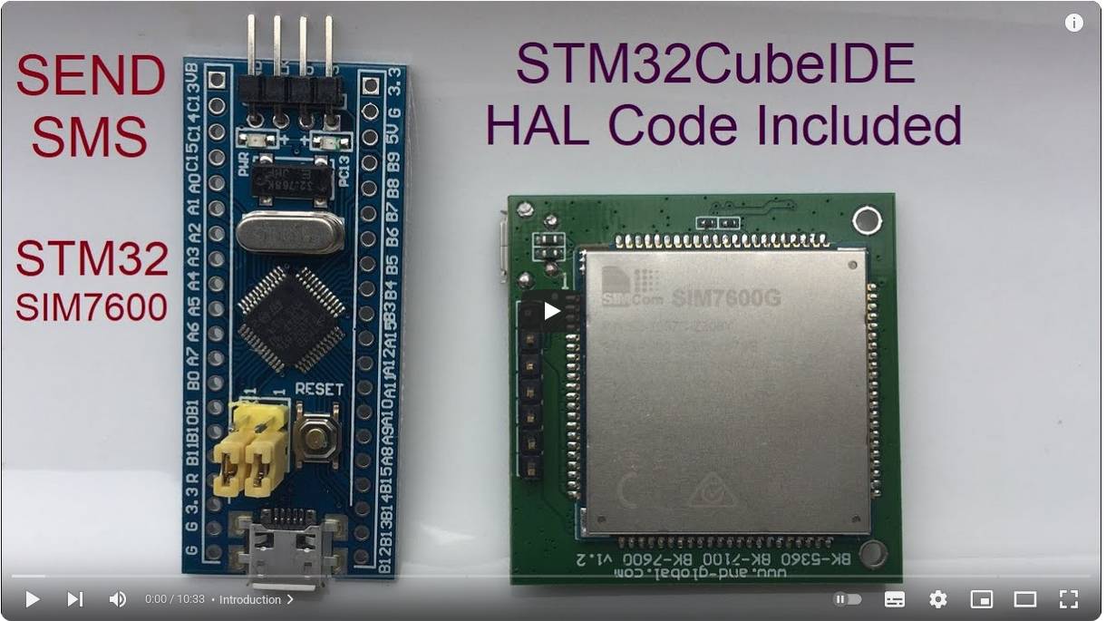 10. SMS using SIM7600 and STM32 HAL смотреть онлайн