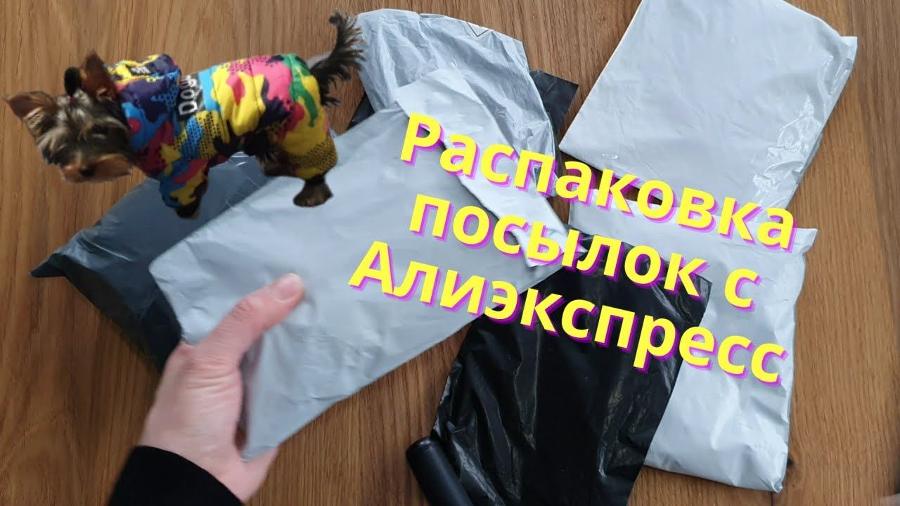 Распаковка посылок с Алиэкспресс для собак йоркшиского терьера с примеркой/ ALiexpress houl смотреть онлайн
