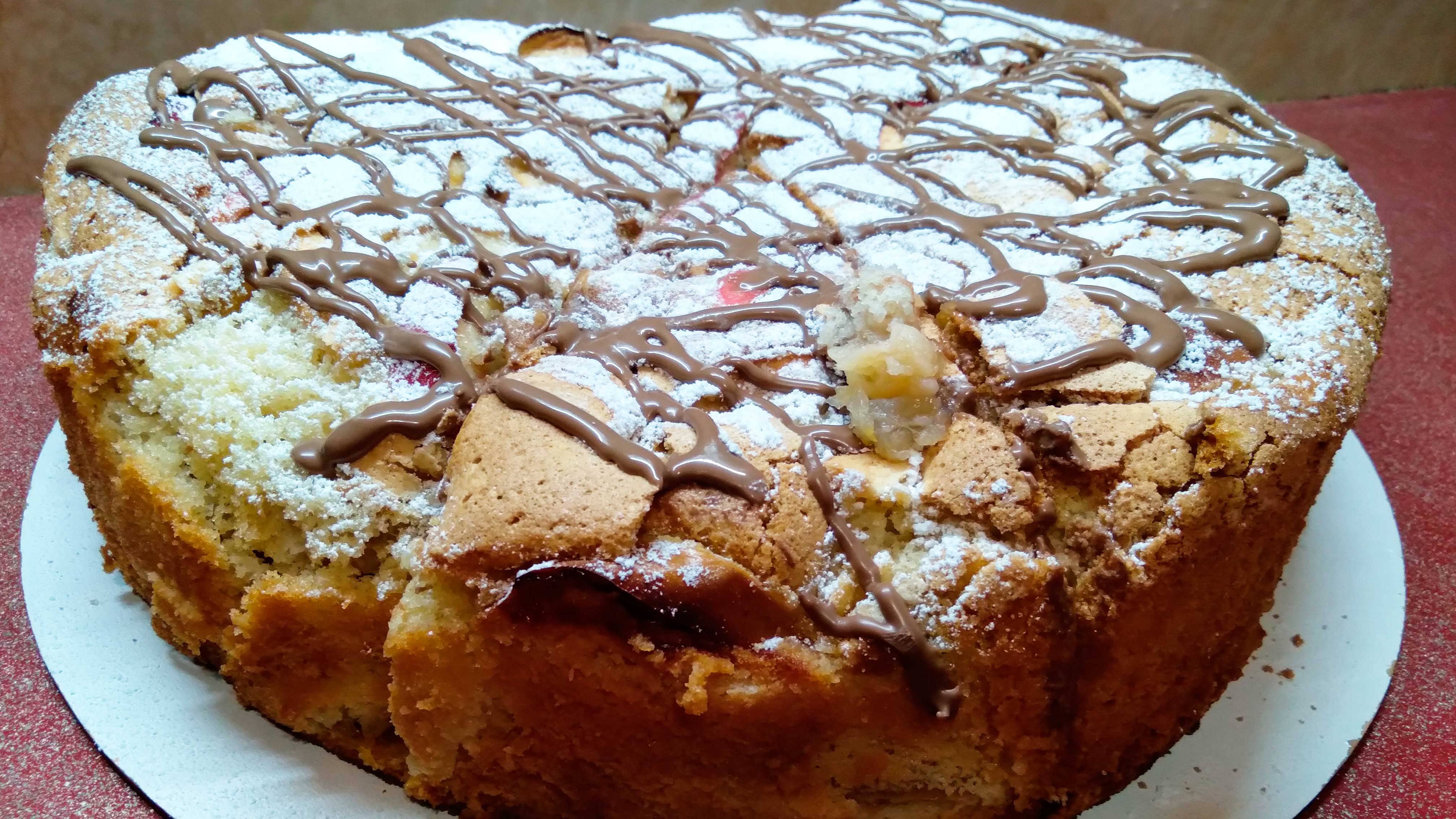 Классическая шарлотка с яблоками смотреть онлайн