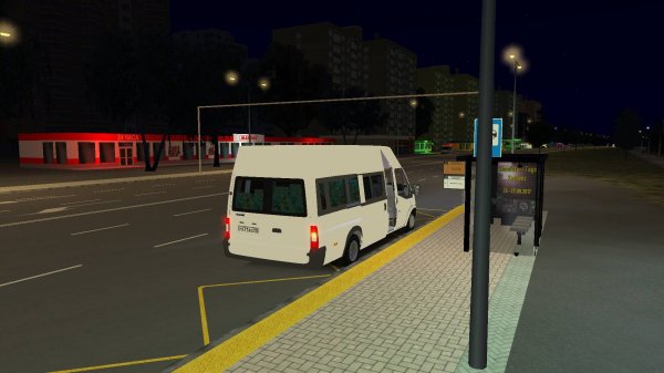 Поездка на Ford Tranzit по маршруту №944 по карте Москва Север 2.0