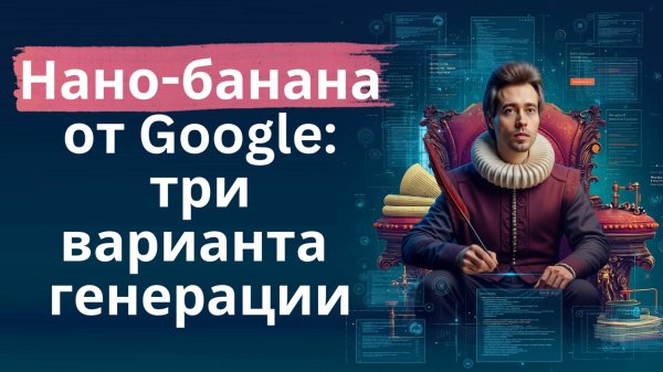 3 варианта генерации картинок в Нано-банана от Google (Gemini Flash 2.5)