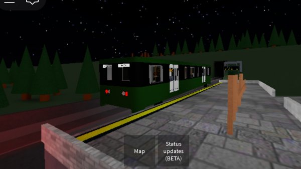 Angulan Automatic Subway Transport - Dark Green Line