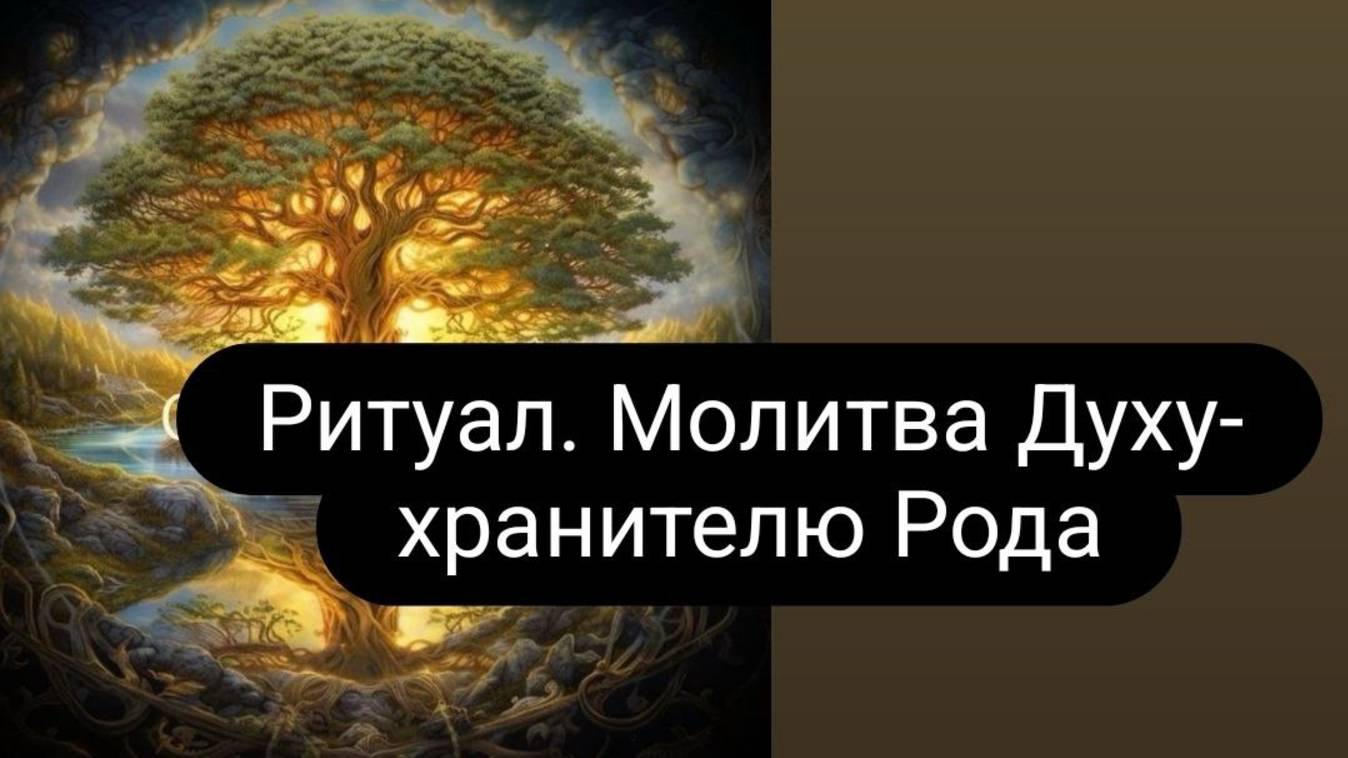Ритуал. Молитва Духу - хранителю Рода. смотреть онлайн