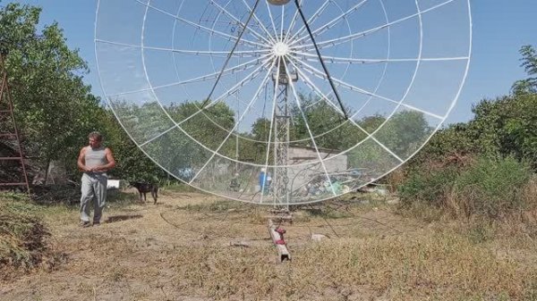 EME dish 6,5 м for 1296Mhz upgrade RW6HM