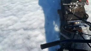 МОТОБУКСИРОВЩИК＂ БАРС ＂ ПО МОКРОМУ СНЕГУ. КАК РАБОТАЕТ САМОДЕЛЬНЫЙ КРОНШТЕЙН!