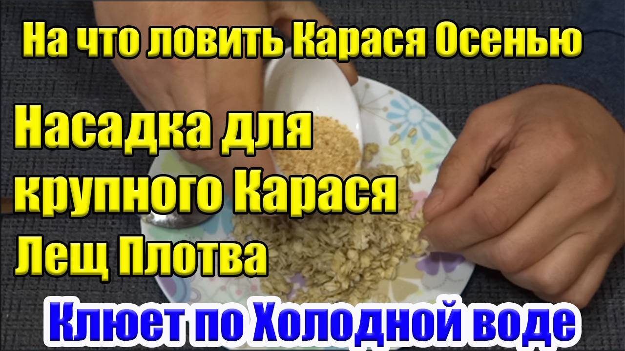 Лови по Холодной Воде! Насадка на Карася Лещ Плотва Насадка для рыбалки смотреть онлайн