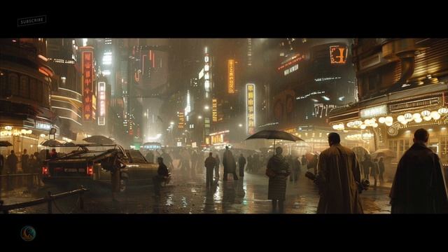 Downtown On A Rainy Night- Blade Runner Vibes