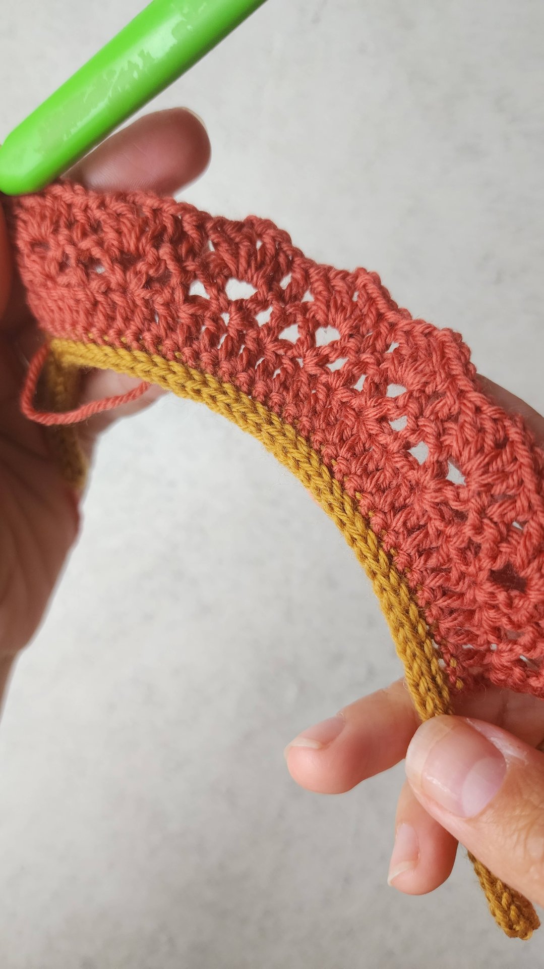 3 ряд узора воротничка