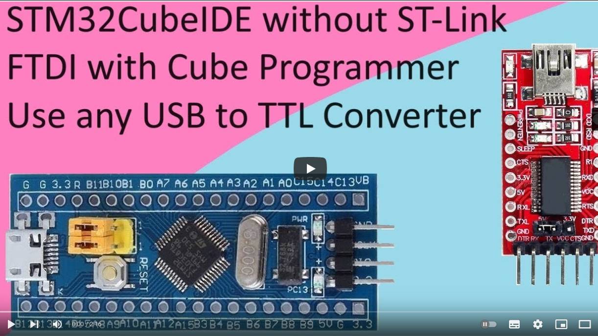 93. Use USB-TTL Converter to program with STM32CubeIDE смотреть онлайн